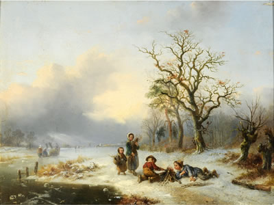 Alexis De Leeuw : A COLD MORNING; SUMMER a pair