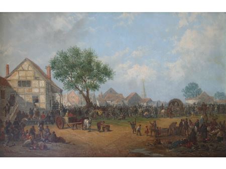 John Holland Sr : BRAINTREE FAIR, ESSEX, SHOWING THE KING'S HEAD INN