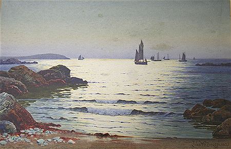 John McDougal : OFF THE COAST AT EVENING