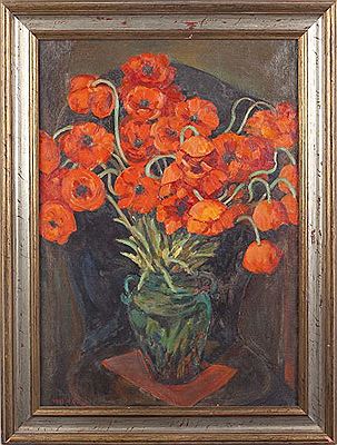 Mabel (Sarah) Pugh : 'Red Poppies'