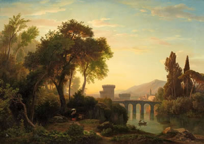 Johann Wilhelm Schirmer : ITALIAN LANDSCAPE