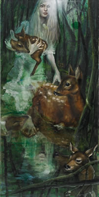 Andrea Lehmann : REHE SAMMELN (COLLECTING DEERS)