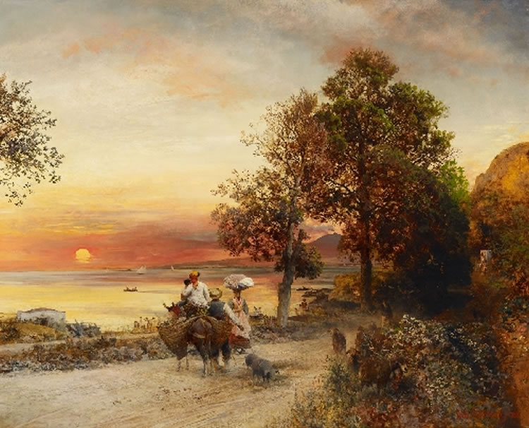 Oswald Achenbach : From Auction Records