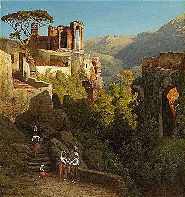 Carl Jungheim : THE TEMPLE OF VESTA AT TIVOLI