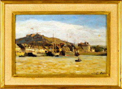 Emile Louis Mathon : BASSIN À CHERBOURG