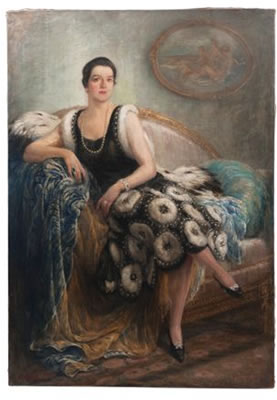 Jules Lentrein : Retrato de la princesa Irina Alexandrovna de Rusia.