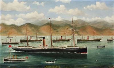 Frank Barnes : Departure of the SS Waiwera