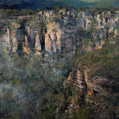 Patrick Carroll : Ancient Forms in Rising Mist, Blue Mountains