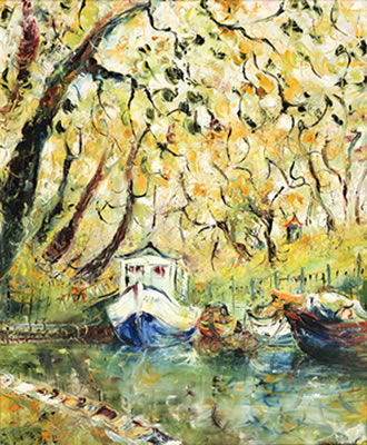 Tessa Perceval : Untitled (Boats under the Canopy)