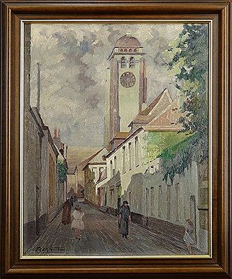 Gustave Fack : Rue animée