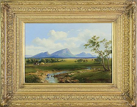 Nicholas Chevalier : Mount Abrupt and the Grampians, 1863