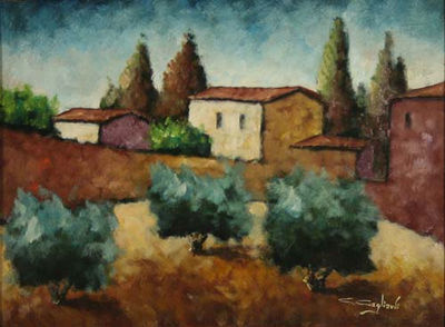 Giuseppe Gagliardi : Paesaggio toscano