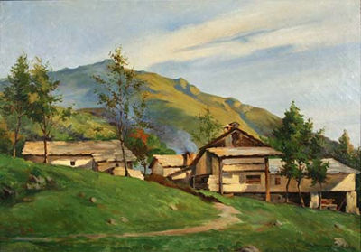 Francesco Rinone : Mattino a Oropa, 1931