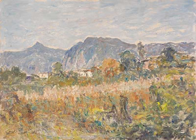 Carlo Aimetti : Paesaggio, Val Cenisio