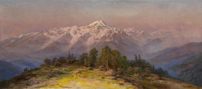 Ilia Nikolaevich Zankovski : Mountain Landscape