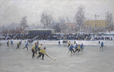 Konstantin Vyalov : Hockey at Dinamo Stadium