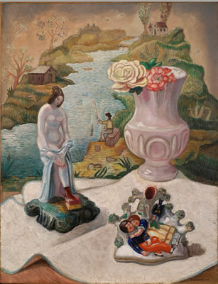 Sergei Soudeikine : Porcelain Figures and Flowers