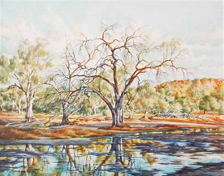 Desmond John Brennan : 'Todd River Alice Springs' 1993