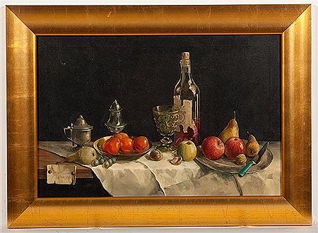 Deborah Jones : STILL LIFE WITH APPLES AND PEARS