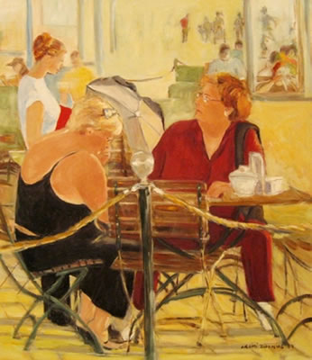 Naomi Duenias : At the Cafe