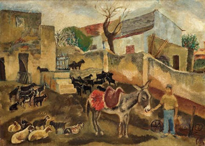 Arieh Allweil : The Courtyard at Shfeya