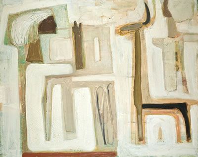 Moshe Proppes : Abstract composition, 1955