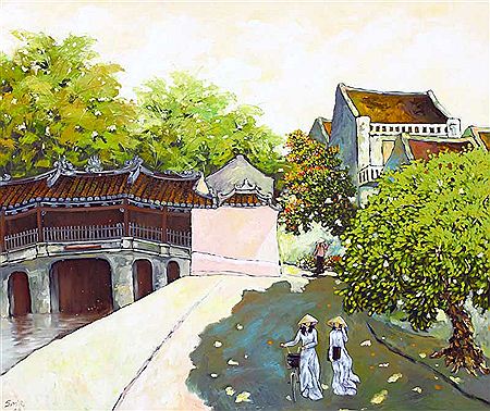 Duong Ngoc Son : A Corner Street in Hanoi, 2006