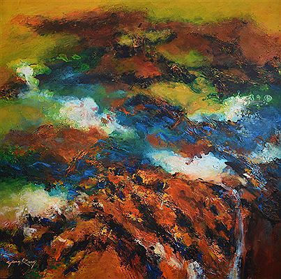 Dr Foo Yong Kong : Mountain landscape, 2013