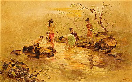 Tjoe Ing Lim : Washing, 1974