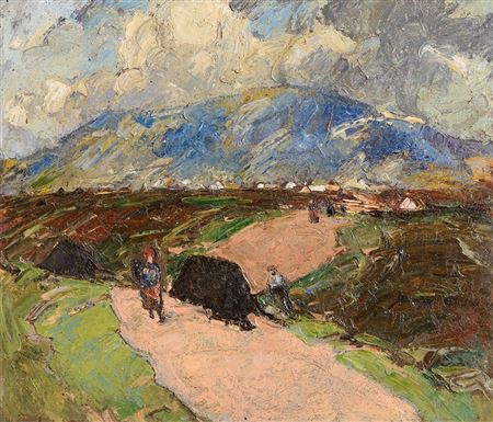 Marjorie Henry : Gathering the Turf, Co. Donegal