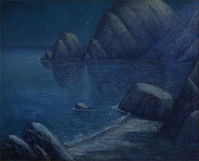 Ernest Browning Smith : Avalon, Catalina Island nocturne