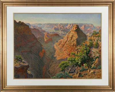 Gunnar Widforss : Panoramic view of the Grand Canyon