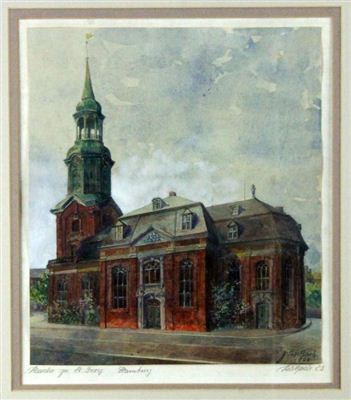 Johannes Martinus Bach : Municipal building, Hamburg, Germany