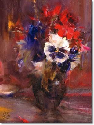 Laura Robb : Pansies and Geraniums