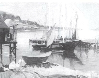 James Bonnar : Harbour Scene