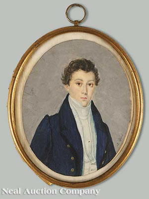 Ambrose Duval : Portrait of a Young Man in Formal Dress