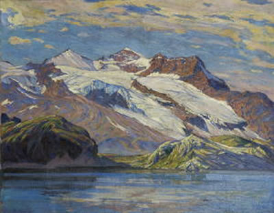 Carl Friedrich Felber : Alpenlandschaft. 1919