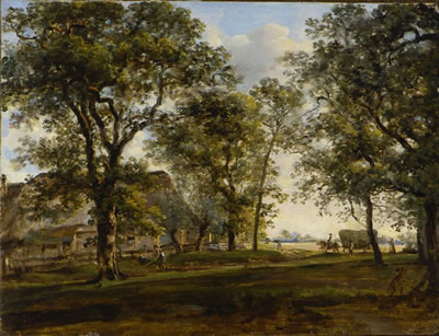 Johann Georg von Dillis : Farmstead in Attaching