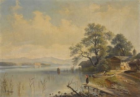 Karl Friedrich Le Feubure : Am Ufer der Fraueninsel