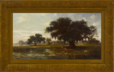 William Buck : Morning Respite after the Duck Hunt, North Shore, Lake Pontchartrain