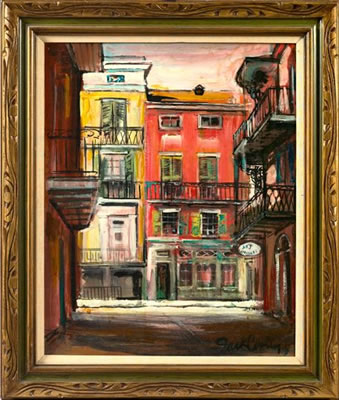 Jack Cooley : 'View of a French Quarter Storefront'