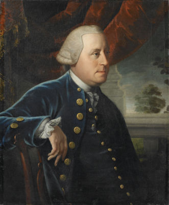 Matthew Pratt : Pair of portaits of a man and his wife, probably members of a Philadelphia family