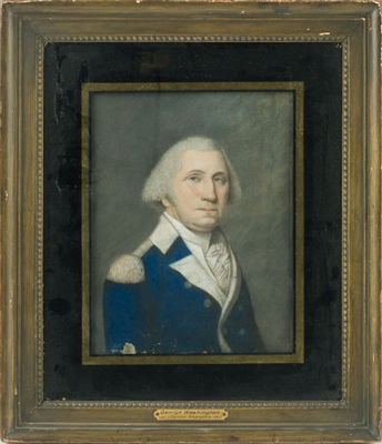 James Sr Sharples : PORTRAIT OF GEORGE WASHINGTON IN UNIFORM, CIRCA 1796