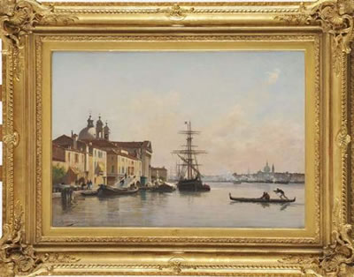 Charles Lapostolet : Vue de Venise