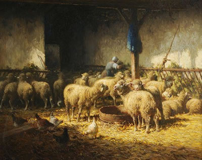 Charles Clair : Moutons dans la bergerie