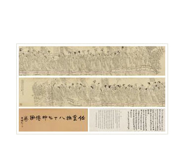 Zhong Ren : EIGHTY SEVEN IMMORTALS hand scroll (2)