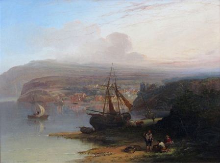 William Pitt : 'Part Of The Town And Castle Of Laugharne, Carmarthenshire'