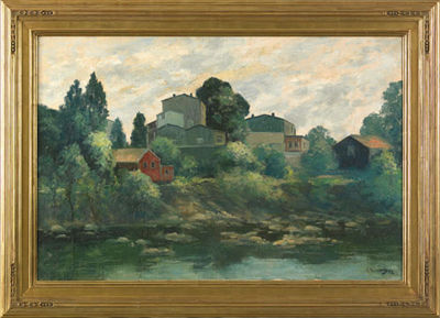 Cesare Ricciardi : Pennsylvania Canal Scene