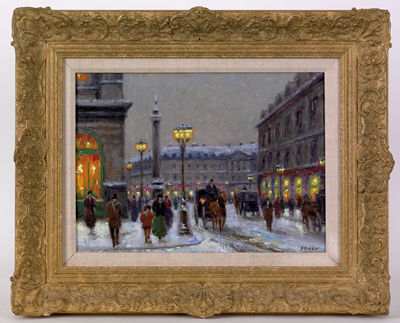 Andre Boyer : Winter street scene