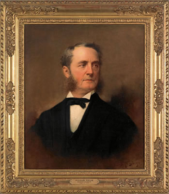 Samuel Bell Waugh : Portrait of William Welsh, Director of the Insurance Company of North America